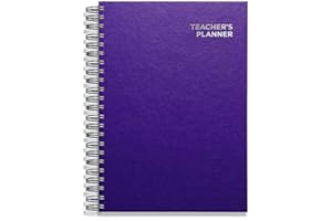 Teacher Planner 2024-2025 by Pirongs A4 5 Lesson - Purple