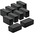 LeMotech Project Box 10 Pieces ABS Plastic Electrical Project Case Small Junction Box for Electronics Black 2.4 x 1.4 x 1 inch (61 x 36 x 25 mm)