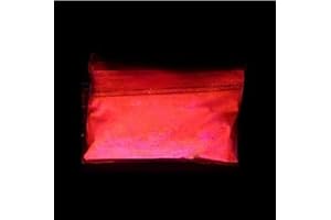 RESIN PRO Ultra Fluorescent Powder additive Pigment - UV Luminescent - Glows in The Dark - for epoxy resins - for Artistic Creations and DIY 20g (Red)