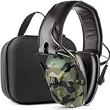 Awesafe GF01L Protection auditive électronique pour Les Sports d'impact [Livré avec Sac de Transport Rigide], Protège-Oreilles de sécurité, NRR 22 DB, Idéal pour Les tireurs et Hunting