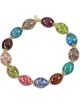 Aleksander Sternen Murano Star Muranoglas Damen-Armband Flexband Aventurinquarz