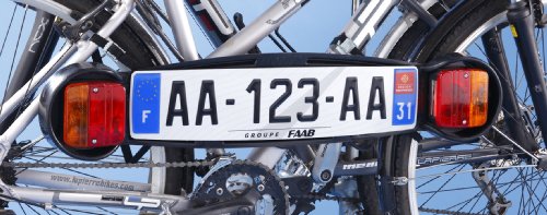 Mottez Plaque de signalisation pour porte vélo arrière