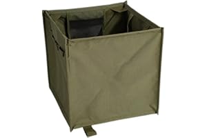 CWOQOCW Folding Climbing Arborist Throw Line Storage, Outdoor Foldable Oxford Cloth Trash Can, Tree Climbing Gear Throwline Box(GREEN)