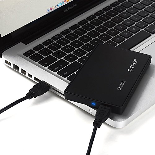 ORICO 6,3 cm USB 3.0 Festplatte Gehäuse Caddy für 6,3 cm SATA III Festplatte und SSD, UASP für SATA 6 Gbit/s (schwarz) - 4