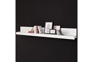 Lomadox Wandboard, Wandregal in Hochglanz weiß 180cm, B/H/T ca.: 180/22/20 cm