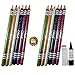 MN Eye Lipliner Pencil Assorted Colour Pack of 6 Buy 1 Get 1 Free With Kajal RS.256.00