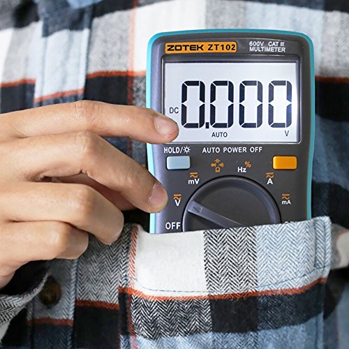 Multimeter,Balai digital multimeter ZT102 Auto-Ranging True-RMS Ranging Digital Multimeter Multi Tester Capacitance Test AC/DC Voltage Current Resistance Temperature Continuity Diode Transistor Meter Blau - 4