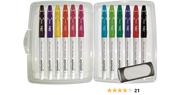 Pilot 4144s12 Fasermaler Frixion Colors Loschbar 12 Er Set 12 Stifte Box Radierer Grau Amazon De Burobedarf Schreibwaren