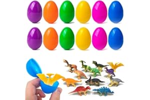 Mizijia Lot de 12 œufs de Pâques pour enfants, à remplir - Œufs de Pâques à remplir - Œufs de Pâques pour enfants (12 pièces)