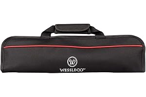 MagiDeal Bolsa de Cuchillos Portátil, Estuche de Transporte, Estuche de Cuchillos, Estuche de Transporte para Viajes, Cocina, Hogar, rojo, 47.9 x 27.5 cm, Modern