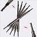 Trillycoler Waterproof Automatic Rotated Makeup Eyebrow Pen Eyeline Pencil + Brush (Light Coffee)