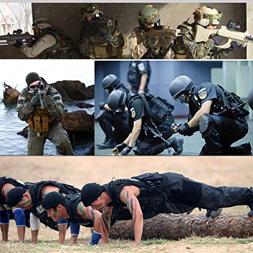 Taktische Weste – Swat Weste Taktische CS Feld Weste Outdoor Ultraleichte Atmungsaktive Einsatzweste 600D Einstellbare Militär Kampfmittelweste Tactical Vest verstellbarer Gürtel für Outdoor (45cm SWAT) Schwarz - 6
