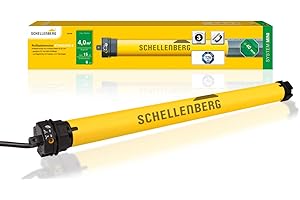 Schellenberg 20106 Rolladenmotor Mini Standard 6 Nm, mechanische Endlageneinstellung, Rohrmotor für 40 mm Welle, bis 4 m² Rollladenfläche, Set inkl. Wandlager