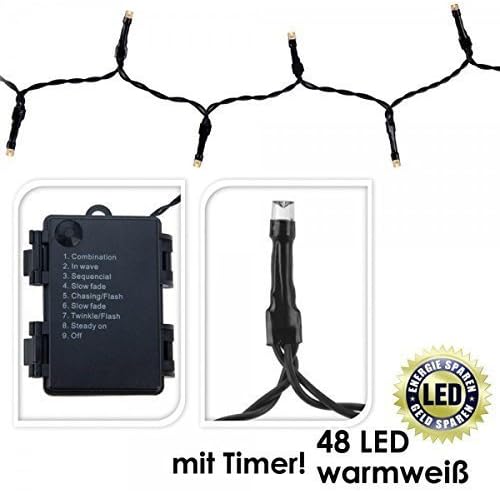 gravidus 48 Pack LED Light String, Battery Powered