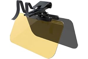 Spotact Car Visor Pare-Soleil Auto Multifonctionnel Réglable Anti-éblouissement UV Aveuglement Contre la Neige Bouclier pour Conduite Sûre Jour comme Nuit Type Universel pour Voitures