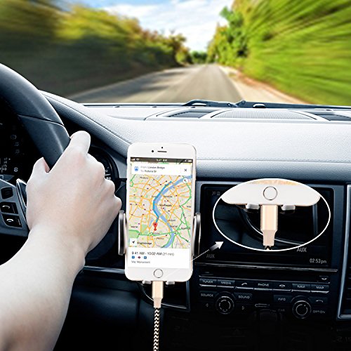 Ulinek Handy Halterung Universal Halterung 360 Grad drehbar Auto Halterung, Lebenslange Garantie, fÃ¼r Phone 7 7 Plus 6 6 Plus 6s 6s Plus SE 5 5s 5c 4 4s und die meisten Android Smartphone (schwarz)