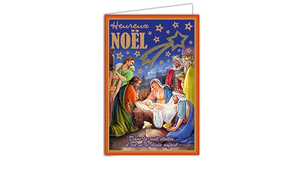 Afie 61 4065 A Jn Carte Joyeux Noel Religieuse Cartes Et Papier Cartonne Papeterie Merkacafe Com
