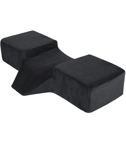 ZJchao Wimpernverlängerung Kissen - U-förmig, Ergonomisch, Memory Foam, Schwarz (ca. 50x12,5x20 Cm)