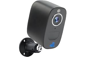LCLCTEK 4G LTE Cámara de Seguridad Vigilancia Inalámbrica con Baterías Exterior,con SIM Tarjeta,4MP Cámara vigilancia Domicilio,Visión Nocturna en Color,Humano PIR Sensor,Audio Bidireccional (Negro)