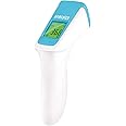 HoMedics No Contact Infrared Thermometer - Portable Contactless Forehead Temperature Reader, Temporal Scan Technology, Instant Measurement, Digital Green/Yellow/Red LCD Display, Fever Alarm, Portable