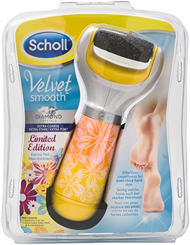 Scholl 3027683 Velvet Smooth Express Pedi elektrischer Hornhautentferner (mit Diamantpartikeln, Summer Edition) - 3