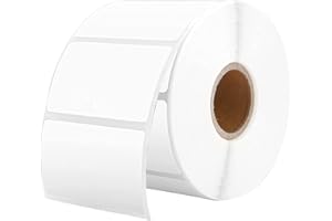 MUNBYN Étiquettes Thermiques Rectangle Blanc, Etiquette Autocollante 2.25"x1.25" pouces, Étiquettes D'adresse Etiquettes Shipping Label Confiture de Cuisine de Bureau-1000pcs étiquettes