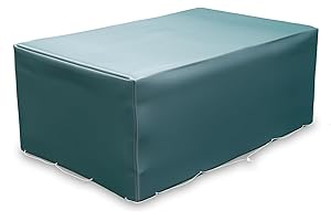 Kronenburg Abdeckung für Gartenmöbel Winterfest - rechteckig 242 x 162 x 100 cm in Grün - Schutzhülle wasserdicht für Möbelsets, Sitzgruppen, Sitzgarnituren, Tisch & Stühle