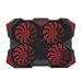 Produktbild Laptop Lüfterkühler Mit 4 LED Silent Fans Schnelle Kühlung Bei 850-1000RPM Für 17-Zoll-Laptop,Red