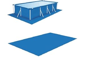 GIMOCOOL Tapis de Piscine Rectangle, Tapis De Sol pour Piscine Carrée, Tapis de Sol rectangulaire pour Piscine, bâche de Sol Pliable pour Piscine à ossature, pataugeoire, Bain à remous - 4 Tailles
