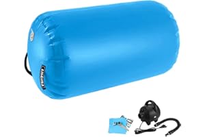 FBSPORT Air Roller AirSpot Tappetino da Ginnastica Gonfiabile Air Tumbling Track Ginnastica Artistica Air Roll Air Barrel Tumbling Mat Allenamento da Ginnastica con Pompa per Yoga/Taekwondo/Ginnastica