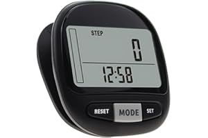 FRUNIMALL 3D Schrittzähler mit Clip, Einfacher Schrittzähler, 3D Schrittzähler mit großem Display Schlüsselband, Genaue Schritte, Digitaler Täglicher Zielmonitor für Senioren, Kinder, Männer, Frauen