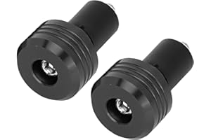 ‎TKSE TKSE Motorrad Lenkerenden, 22mm Motorrad Lenkergriffende, Universal Aluminiumstopfen Lenkergewichte Moto Slider Zubehör (Schwarz)