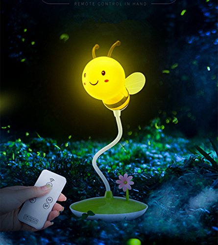 Preisvergleich Produktbild YML Nachttischlampe Kinder LED Tischleuchte Tischlampe Kinderzimmer Schreibtischlampe Dimmbar Nachtlicht Baby Leselampe 360° Flexibel Nachtbeleuchtung Energiespar Sicherheitslampe 3 Helligkeitsstufen Dimmbar für Kinderzimmer Schlafzimmer