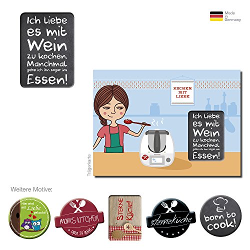 2in1 Thermomix Deko-Sticker/Aufkleber & Display-Cleaner „Wein“ - 3