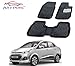 Auto Pearl - Premium Quality Car 3D Croc Textured, 2 Rows Black Mats For - Hyundai Xcent RS.1200.00
