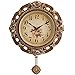 Produktbild 2018 neue kreative Wanduhr Wohnzimmer Uhr Haushalt Uhr moderne einfache atmosphärische hängende Tabelle Persönlichkeit stumm dekorative einseitige kreisförmigen Wanduhr +20 Zoll + Glas Spiegel +12 Stunden ( Color : A -Style )