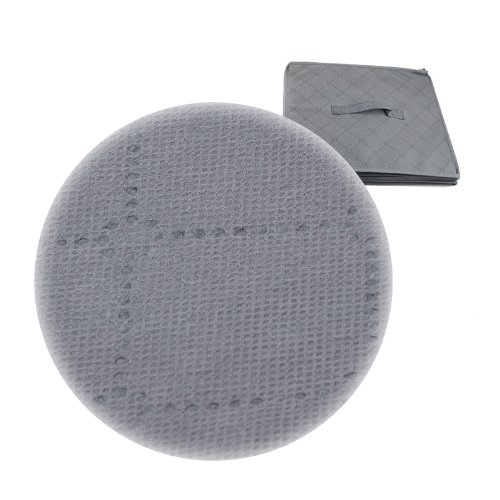 WEKSI INC® 62L Aufbewahrungsbox Kohle faltbare Regalfach Regaleinsatz Aufbewahrungskorb kisten mit Deckel - 3