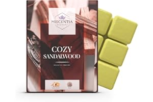 miscentia Duftwachswürfel - Duftwachs für Duftlampe, Teelicht, elektrisch, Geschenkidee, Wax melts, aus Sojawachs, plastikfrei und vegan… (Cozy Sandalwood)