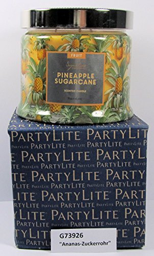 PartyLite 3-Docht Duftwachsglas „Ananas-Zuckerrohr“ aus der Reihe „Fruchtig“ / Signaturduft - 3