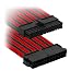 Produktbild Nanoxia 900900624 24-Pin ATX-Verlängerungskabel, 30 cm, Schwarz/Roter Einzelsleeve