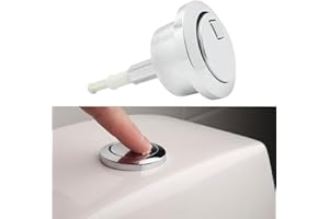 WOZLO Bouton Poussoir Chasse d'eau，Bouton Chasse d'eau WC，Bouton Poussoir，Double Bouton Poussoir pour Chasse d'eau ABS adapté aux Toilettes de Salle de Bains