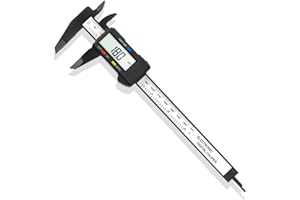 EMIUP Digital Caliper, 0-150mm / 0-6" Calipers Measuring Tool, Auto-off Electronic Micrometer Caliper with Large LCD Screen, Inch and Millimeter