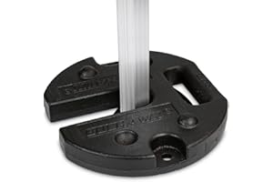 SET OF 4 BULHAWK® 12.5KG HEAVY DUTY IRON STEEL POP UP GAZEBO LEG WEIGHTS PLATES