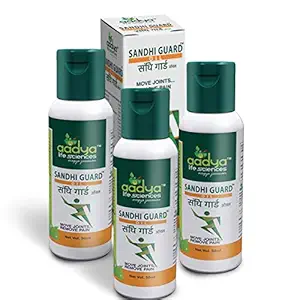 Sandhiguard Oil ? 50 ml - Herbal - Anti inflammatory, Anti Analgesic, Pain relief (Pack of 3)