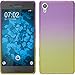 Produktbild PhoneNatic Case kompatibel mit Sony Xperia X - Design:05 Silikon Hülle Ombrè + 2 Schutzfolien