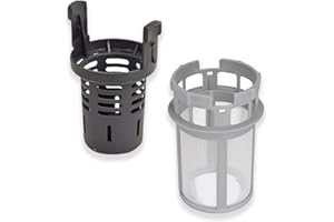 DL SERVICE Filtro de lavavajillas completo interior y exterior compatible con Ariston Hotpoint Indesit C00256571 + C00256572, filtro de repuesto completo