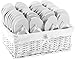 Produktbild Zohula Original Weiße Flip-Flops Partypaket - 20 Paare Flip-Flops Large Größe mit Weidenkorb