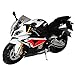 Produktbild BMW S1000RR Weiss mit Rot Ab 2009 1/12 Automaxx Modell Motorrad mit individiuellem Wunschkennzeichen
