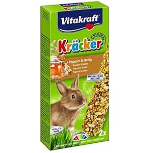 Vitakraft – 25157 – Kräcker AU Pop Corn y Miel – Conejos enanitos P/2