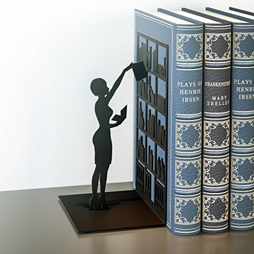 Balvi – Buchstuetze The Library Schwarz - 3